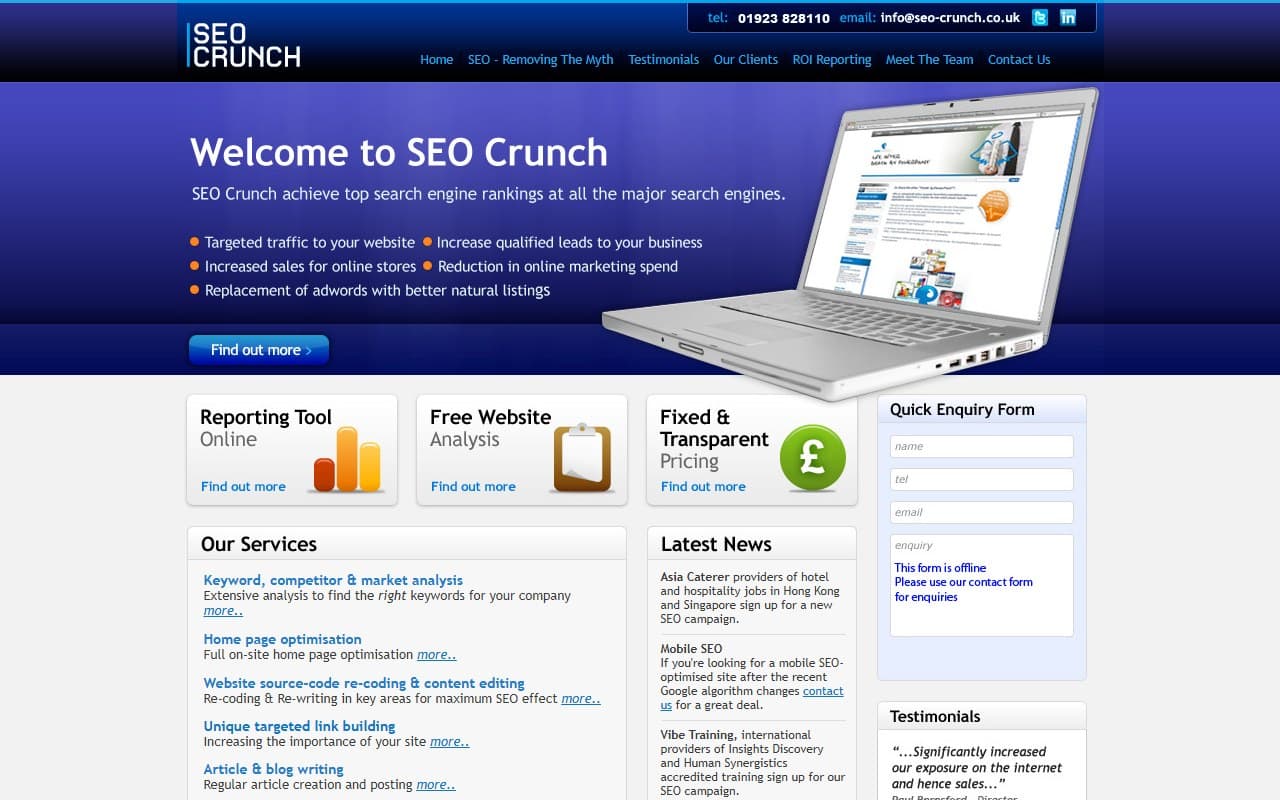 Search-to-lead website project