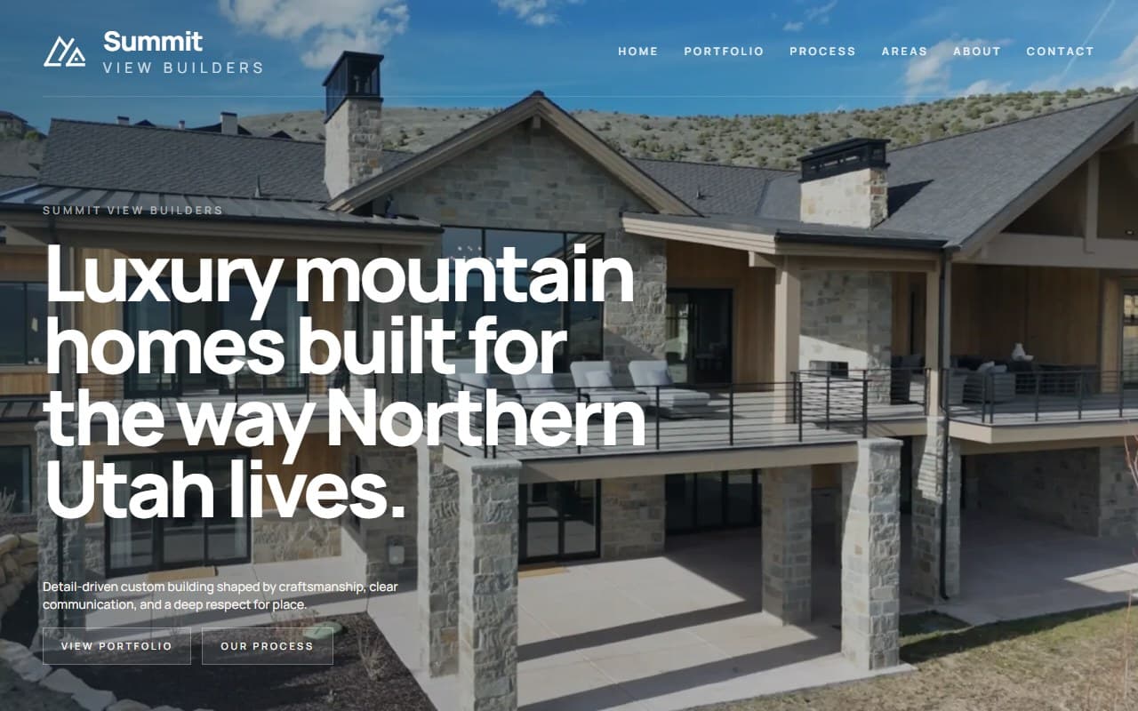 Service business landing page project